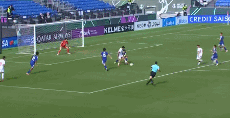 足球直播-半场：日本U23 0-1约旦U23，阿赛扎破门